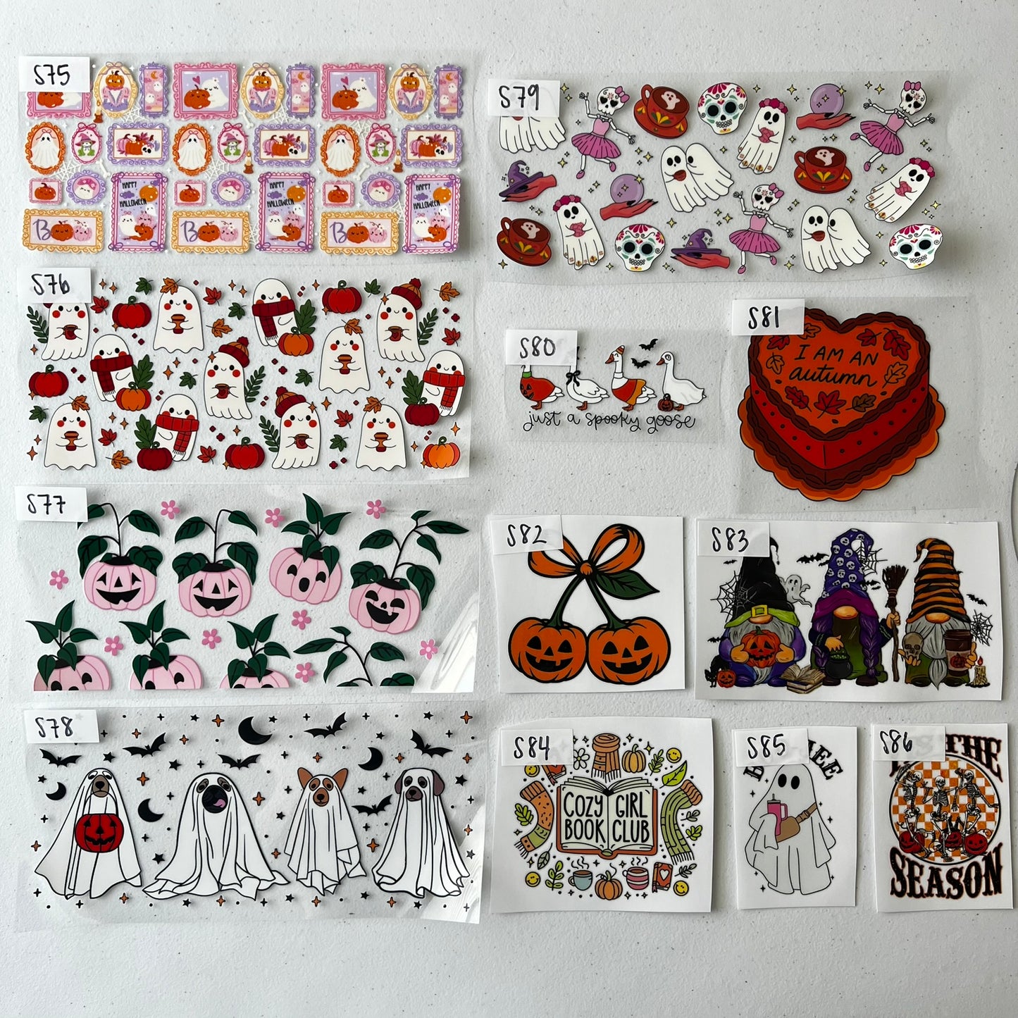 HALLOWEEN AND FALL CUP WRAPS