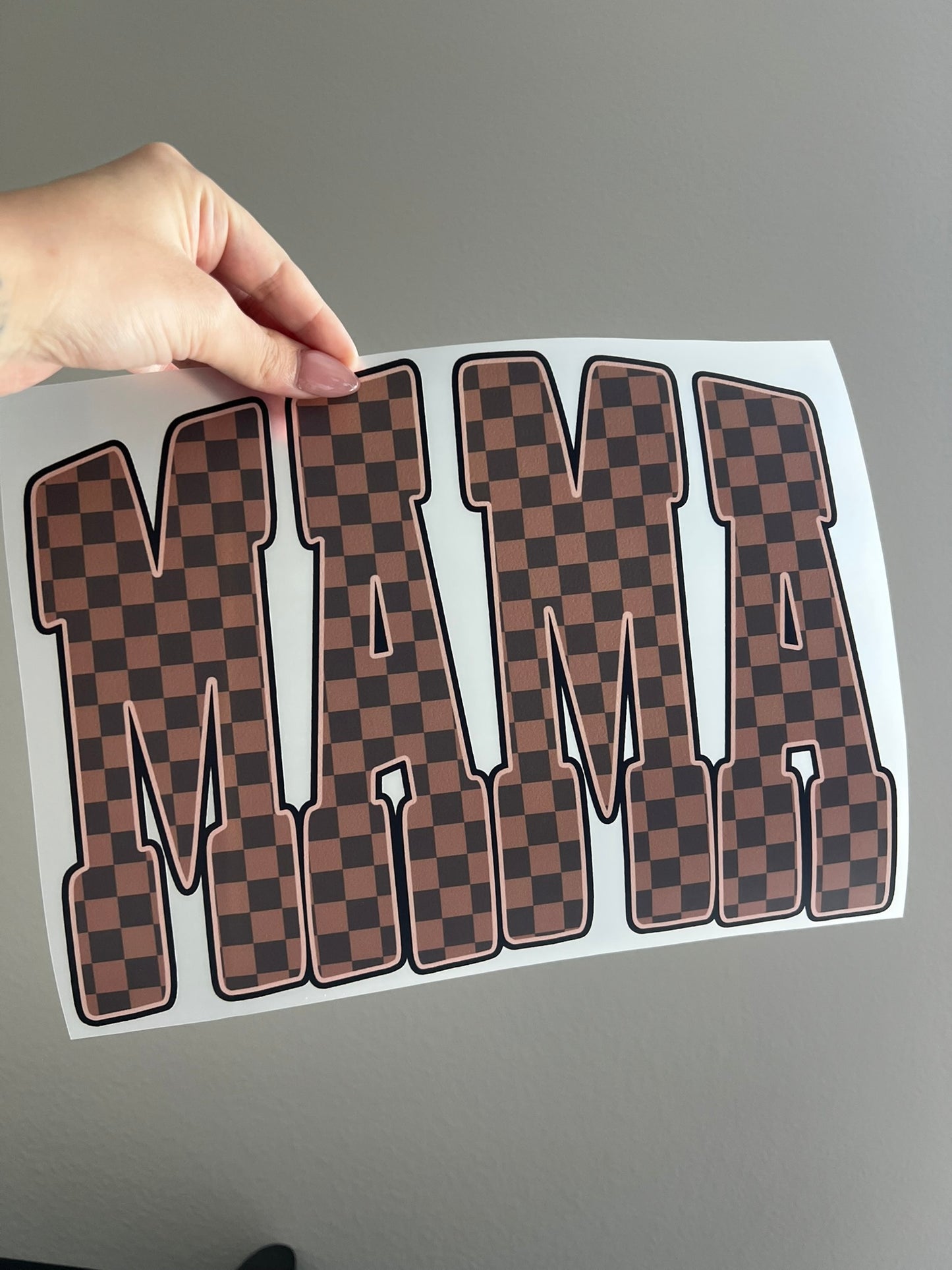 Brown Checkered Mama