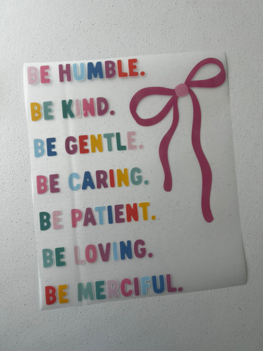 Be Humble
