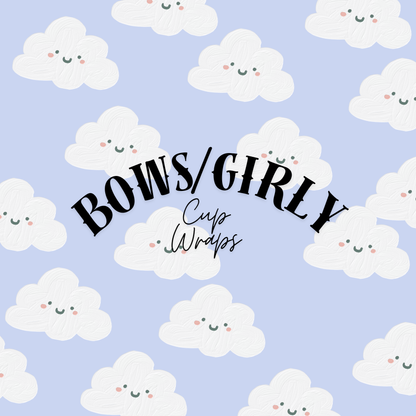 BOWS/FRUITS/GIRLY CUP WRAPS