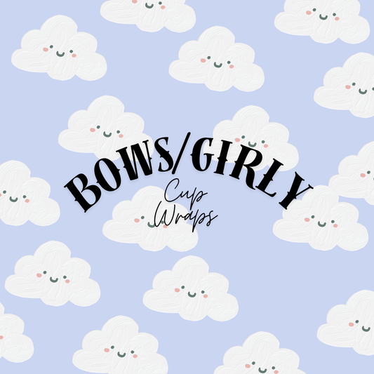BOWS/FRUITS/GIRLY CUP WRAPS