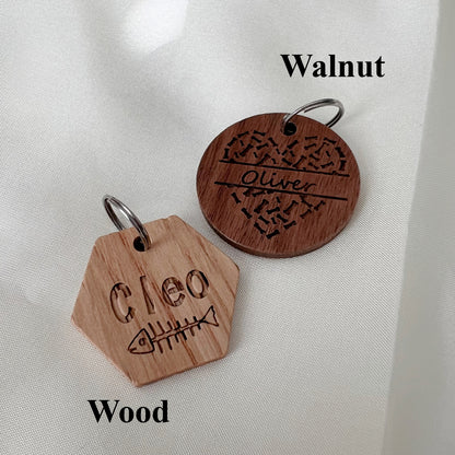 Custom Wood Dog/Cat Tag