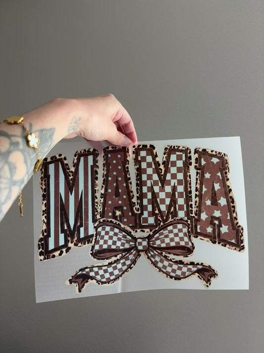 Brown & Blue Mama