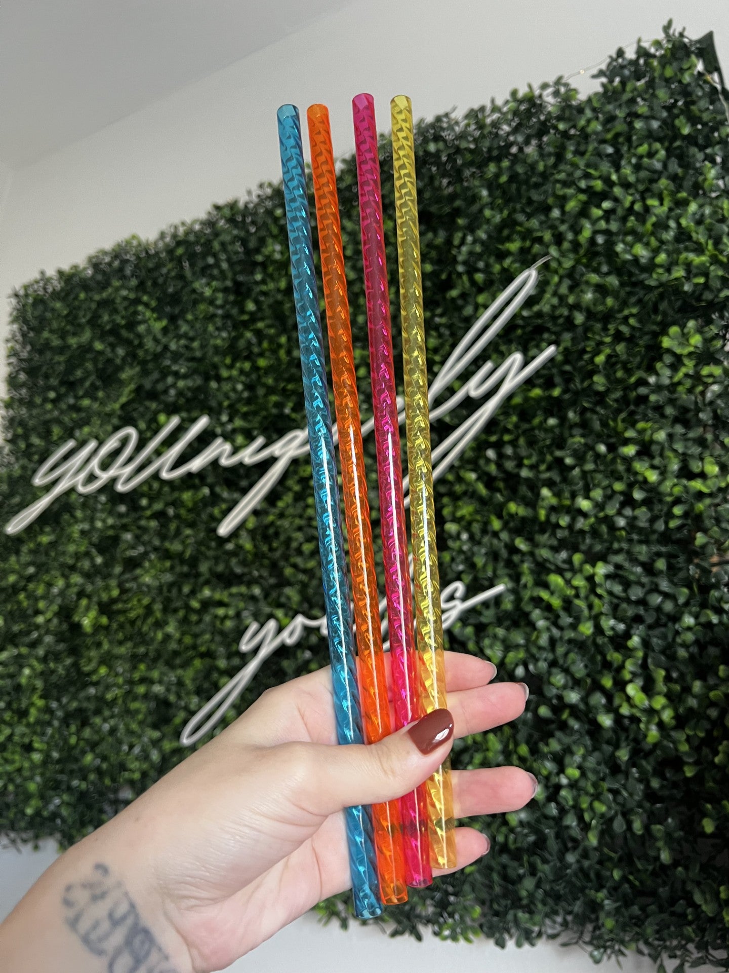 40oz Reuseable Plastic Straw